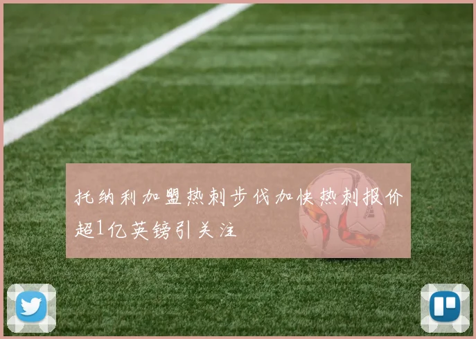 托纳利加盟热刺步伐加快热刺报价超1亿英镑引关注